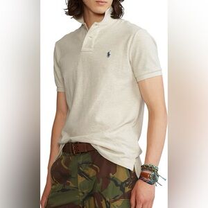Polo Ralph Lauren Classic Fit Heathered Pique Polo Shirt Size XXL